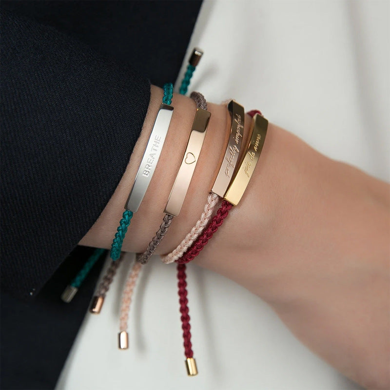 Nora Double Meaning Inspirational Tube Bracelet