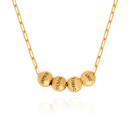 Harper Bead & Name Custom Necklace