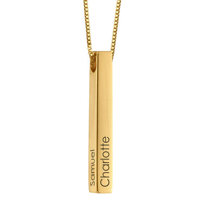 Astrid Personalized 3D Bar Necklace
