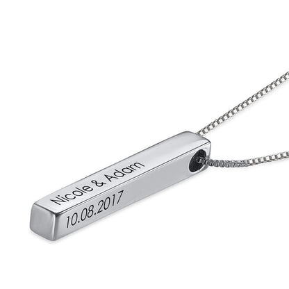 Astrid Personalized 3D Bar Necklace